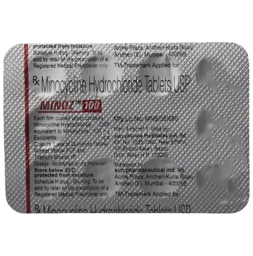 minoz 100mg tablet 10's